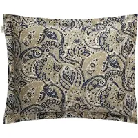 Gant Home Archive Paisley Print Pillowcase - Khaki green - 50X60