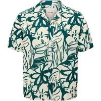 Only & Sons Onssavier Waffle Ss Shirt 0326 - Cream - L