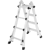 Home>it Telescopic/Wiener ladder 404cm 150kg load - Aluminium