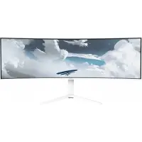 AROZZI Nova 49” Curved, 124,5 cm (49"), 5120 x 1440 pikseliä, Dual QHD, LED, 4 ms, Valkoinen (AZ-NO-49TUW165-WT)
