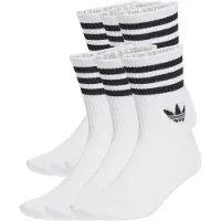 Adidas Sukat '3-Stripes Crew 6 Pairs' musta / valkoinen
