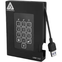 Apricorn Padlock Fortress 1TB USB 3.0 1TB Musta