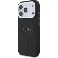 GUESS iPhone 17 Pro Saffiano Hybridikotelo - MagSafe-Yhteensopiva - Musta