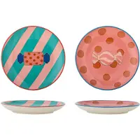 Bloomingville Caramella lautanen Ø16 cm 2 osaa Vaaleanpunainen
