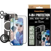 PanzerGlass 4-in-1 Protection Bundle iPhone 16 Pro, Apple, Apple - iPhone 16 Pro, Asennus kuivana, Naarmuuntumisenkestävä, Iskunkestävä, Läpinäkyvä, (B1292+2862+1284+S)