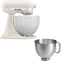 KitchenAid Artisan KSM156CXEPL Yleiskone 4,7 litraa, white-on-white + Ruostumaton kulho