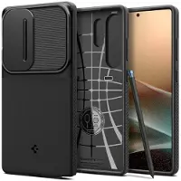 Spigen Samsung Galaxy S25 Ultra Optik Armor -suojakuori - Musta