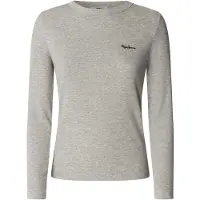 Pepe Jeans for woman. PL5000025 T-shirt Betina grey (M), Casual, Cotton, Long sleeve