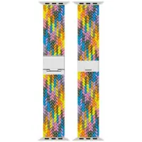 CaseOnline Punottu kellon ranneke Watch S11 (42mm) - Light rainbow