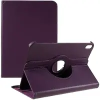 SKALO iPad 10.9 (2022) 360 Litchi Kotelo - Violetti