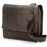 Harold's Antic Messenger-laukku Nahka 38 cm Kannettavan tietokoneen taskun syvyys Harmaa