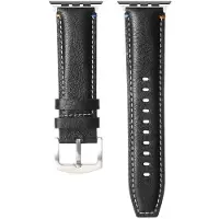 CaseOnline Nahkainen kellon ranneke Watch S10 (46mm) - Onyx black
