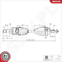 ESEN SKV Vetoakseli 40SKV073