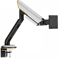MaxMount Titan Heavy-Duty Monitorivarsi RGB:llä 24″-57″ - Valkoinen