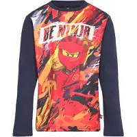 Lego Wear Lego Ninjago T-Shirt L/S - Lwtaffy 702 - Navy - 110
