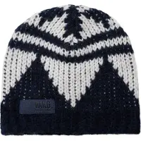 Varg Unisex Bräcke Knitted Beanie Dark Blue With Off White Pipot One Size