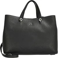 Tommy Hilfiger Th Emblem Satchel - Black - ONE SIZE