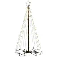 Konstsmide Metallinen joulukuusi, 515 amber-LED