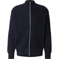 Selected Slhdry Ls Knit Relaxed Full Zip Collar - Black - XL