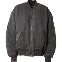 Weekday Oversized Twill Bomber Jacket - Grey - M
