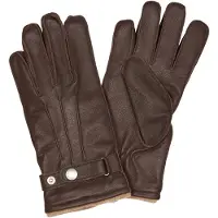 Selected Slmpoul Leather Gloves - Brown - L/XL