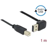 DeLOCK 85558, 1 m, USB A, USB B, USB 2.0, 0,48 Gbit/s, Musta