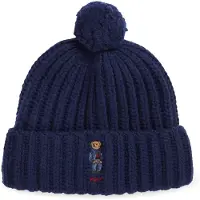 Ralph Lauren Rws Wool Recyc Nyln-Pom Dnm Bear Be - Navy - ONE SIZE