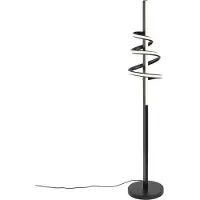 QAZQA Design Floor Lamp Black Incl. LED Dimmable - Rolla