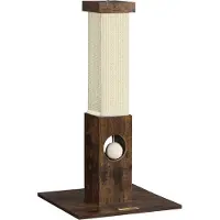 Songmics Kissan raapimapuu 73 cm korkea lelulla, ruskea