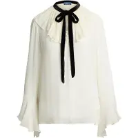 Ralph Lauren Crinkle Viscose Ggt-Wvn-Shirt - Cream - 38