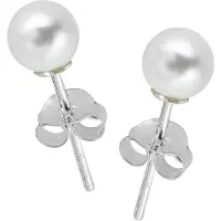 Lykken Pearls keinohelmikorvakorut hopeaa 8 mm