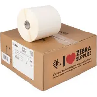 Zebra PolyPro 3000T, Valkoinen, Itse kiinnittyvä tulostintarra, Stanssausmerkintä, Rulla, Polypropeeni (PP), Lämpösiirto (3012964)