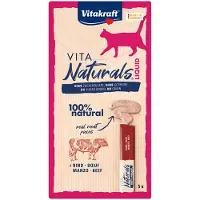 Vitakraft 20x15g Vita Naturals Liquid-Snack nauta kissanherkku