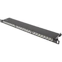 GOOD CONNECTIONS – Alcasa GC-N0142, 10 Gigabit Ethernet, RJ45, Cat6a, 22/26, 0.5U, Musta
