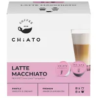 Chiato NESCAFÉ Dolce Gusto -koneisiin sopivat kahvikapselit Latte Macchiato, 8+8 kpl.