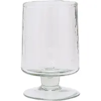 Urban Nature Culture Wine Glass Hammered Transparent - Nude - Ø 7 CM