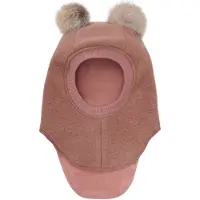 Huttelihut Villa-alpakka Balaclava Pompoms Kanssa Pompoms Burlwood Burlwood 48 cm Vaaleanpunainen 48 cm Tytöt