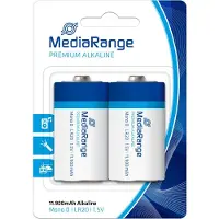 MediaRange MRBAT109, Kertakäyttöinen akku, D, Alkali, 1,5 V, 2 kpl, 11900 mAh
