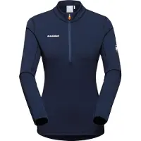 Mammut Women's Aenergy ML Half Zip Pull Marine/Black Välikerrospuserot S