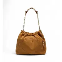 Ba&sh for woman. 2H24CFMS June brown bag (OSFA), Casual, Leather