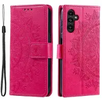 SKALO Samsung A17 Mandala Lompakkokotelo - Cerise