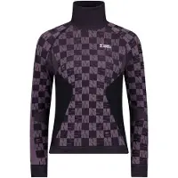 Mons Royale Ascender Merino Mock Neck Kerrastopaita mauve / black Koko XL