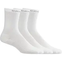 Craft Active High -pyöräilysukat 3-pack valkoinen