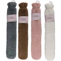24hShop Pörröinen kuumavesipullo, jossa on erityisen pitkä muotoilu ja pehmeä kansi