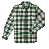 Garphyttan Men's Garden Flanell Dark-Green Comb Pitkähihaiset kauluspaidat M
