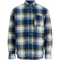 Jack & Jones Paita 'JPRBLUBrook' laivastonsininen / ruskea / offwhite