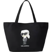 Karl Lagerfeld Ostoskassi 'IKON AQUARELLE' kerma / harmaa / musta / valkoinen