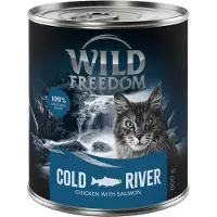 Wild Freedom 6 x 800 g Cold River - seiti & kana Adult kissan märkäruoka