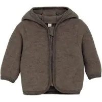 Huttelihut Villafleecetakki Merinovilla, Brown Melange, 98