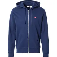 Levi's Collegetakki 'Original Zip-Up Hoodie' laivastonsininen / punainen